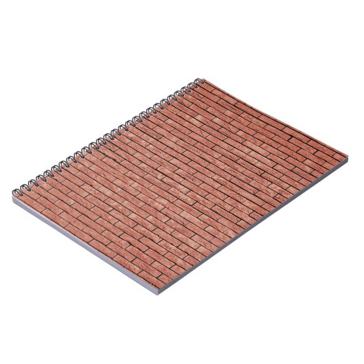 Brauner Betonziegel Notizblock (Linke Seite)