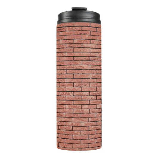 Brauner Betonziegel Thermosbecher (Vorderseite)