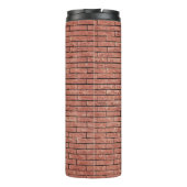 Brauner Betonziegel Thermosbecher (Rückseite)