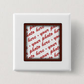 Brauner Bildrahmen für jeden Fall Button (Vorderseite)