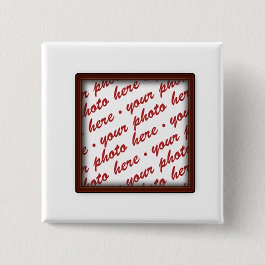 Brauner Bildrahmen für jeden Fall Button (Vorderseite)