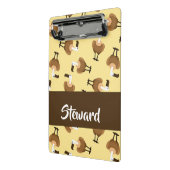 Brauner Bird Mini Klemmbrett (Gewinkelt2)