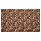 Brauner Blumenstoff Stoff (Fat Quarter (45,7 x 55,9 cm))