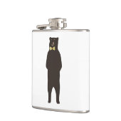 brauner Bogenbär Flachmann (Links)