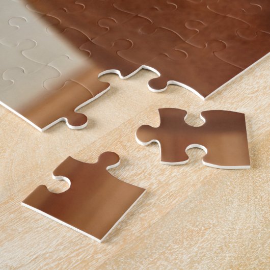 Brauner Boxhund Puzzle (Seite)