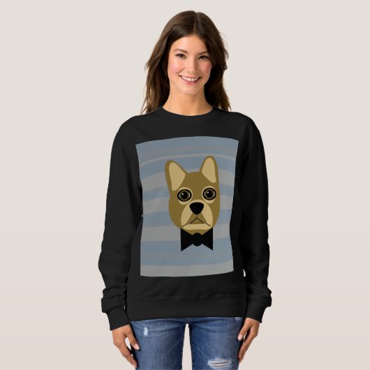 Brauner Bulldog Sweatshirt (Vorne ganz)