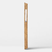 Brauner Burlap-Sack: Texturierter Stoff Hintergrun Case-Mate iPhone Hülle (Rückseite / Links)