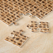 Brauner Burlap-Sack: Texturierter Stoff Hintergrun Puzzle (Seite)
