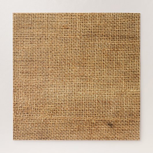 Brauner Burlap-Sack: Texturierter Stoff Hintergrun Puzzle (Vertikal)