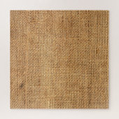 Brauner Burlap-Sack: Texturierter Stoff Hintergrun Puzzle (Horizontal)