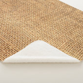 Brauner Burlap-Sack: Texturierter Stoff Hintergrun Sherpadecke (3/4)