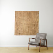 Brauner Burlap-Sack: Texturierter Stoff Hintergrun Wandteppich (Beispiel (Horizontal))