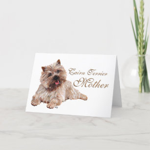 Brauner Cairn Terrier Muttertag Karte