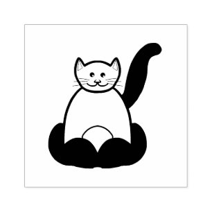 Brauner Cartoon Gummistempel