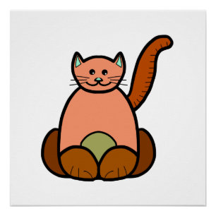 Brauner Cartoon Poster