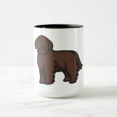Brauner Cartoon Tasse (Zentrum)