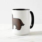 Brauner Cartoon Tasse (VorderseiteRechts)