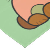 Brauner Cartoon Tischdecke (Schrägansicht)