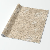 Brauner Cheetah Leopard Hautbild Tier Geschenkpapier (Ungerollt)