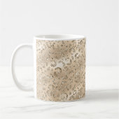 Brauner Cheetah Leopard Hautbild Tier Kaffeetasse (Links)