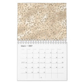 Brauner Cheetah Leopard Hautbild Tier Kalender (Mär 2027)
