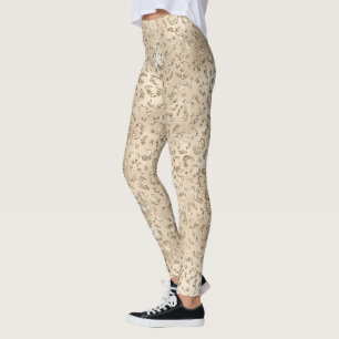 Brauner Cheetah Leopard Hautbild Tier Leggings