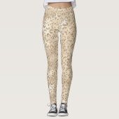 Brauner Cheetah Leopard Hautbild Tier Leggings (Vorderseite)