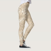 Brauner Cheetah Leopard Hautbild Tier Leggings (Rechts)