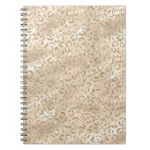 Brauner Cheetah Leopard Hautbild Tier Notizblock (Vorderseite)