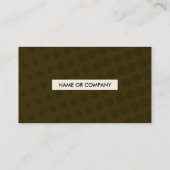 brauner Code des Halbtonbild QR Visitenkarte (Rückseite)