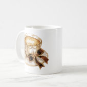 Brauner Coquette-Hot-Coffee-Illustration Kaffeetasse (Vorderseite Links)