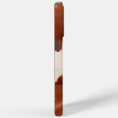 Brauner Creme Cowhide Western Case-Mate iPhone Hülle (Rückseite / Rechts)