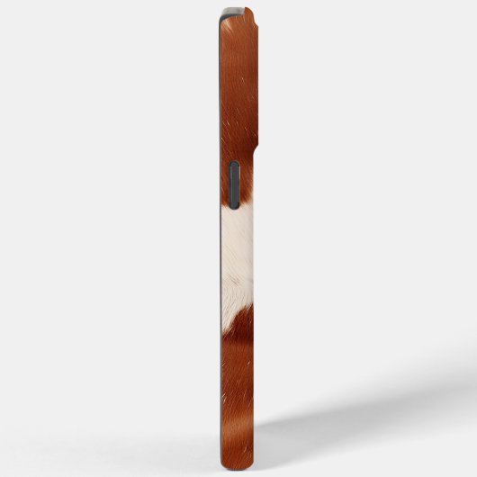 Brauner Creme Cowhide Western Case-Mate iPhone Hülle (Rückseite / Rechts)