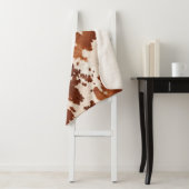 Brauner Creme Cowhide Western Sherpadecke (Beispiel)