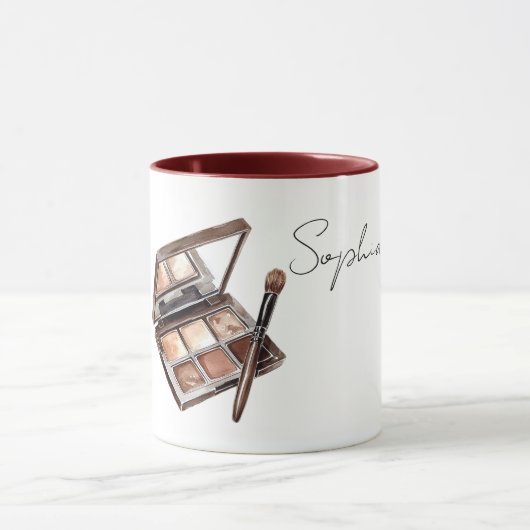 Brauner Creme Make-up Lidschatten Tasse (Zentrum)