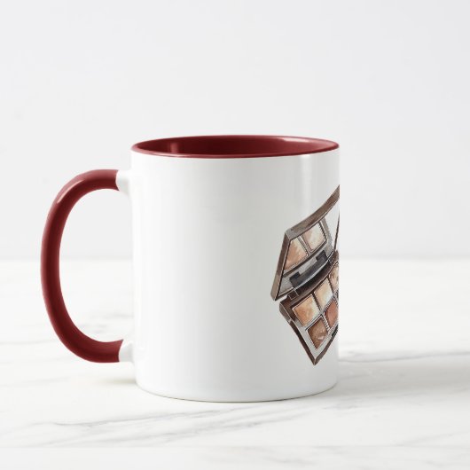 Brauner Creme Make-up Lidschatten Tasse (Links)