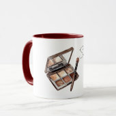 Brauner Creme Make-up Lidschatten Tasse (Vorderseite Links)