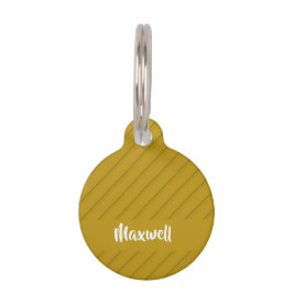 Brauner diagonaler Kunststoff-texturierter individ Haustiermarke