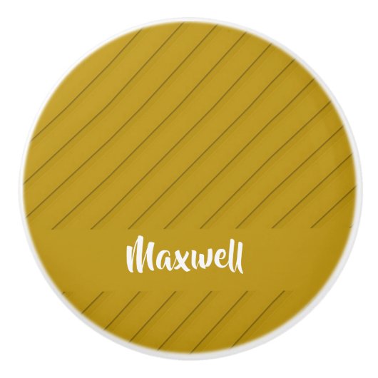 Brauner diagonaler Kunststoff-texturierter individ Keramikknauf (Vorderseite)