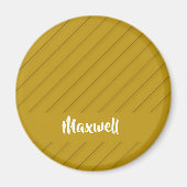 Brauner diagonaler Kunststoff-texturierter individ Magnet (Vorne)