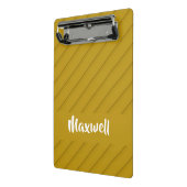 Brauner diagonaler Kunststoff-texturierter individ Mini Klemmbrett (Gewinkelt2)