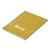 Brauner diagonaler Kunststoff-texturierter individ Notizblock (Rotiert)