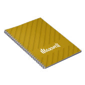 Brauner diagonaler Kunststoff-texturierter individ Notizblock (Rechte Seite)