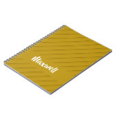 Brauner diagonaler Kunststoff-texturierter individ Notizblock (Linke Seite)