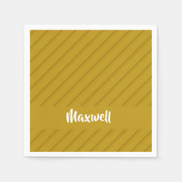 Brauner diagonaler Kunststoff-texturierter individ Serviette