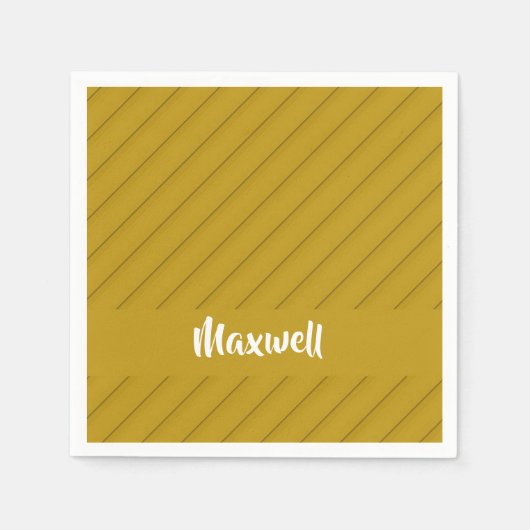 Brauner diagonaler Kunststoff-texturierter individ Serviette (Vorderseite)