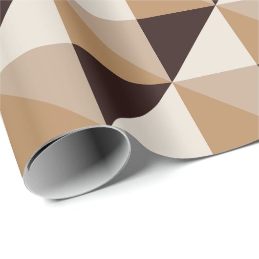 Brauner Diamant Geschenkpapier (Rolleneckpunkt)