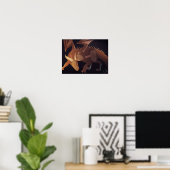 Brauner Drache Fantasy Art Poster (Heimbüro)