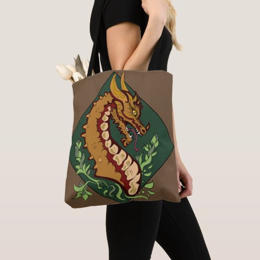 Brauner Drache Tasche (Von Nahem)