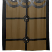 Brauner Duschvorhang (Vorderseite)